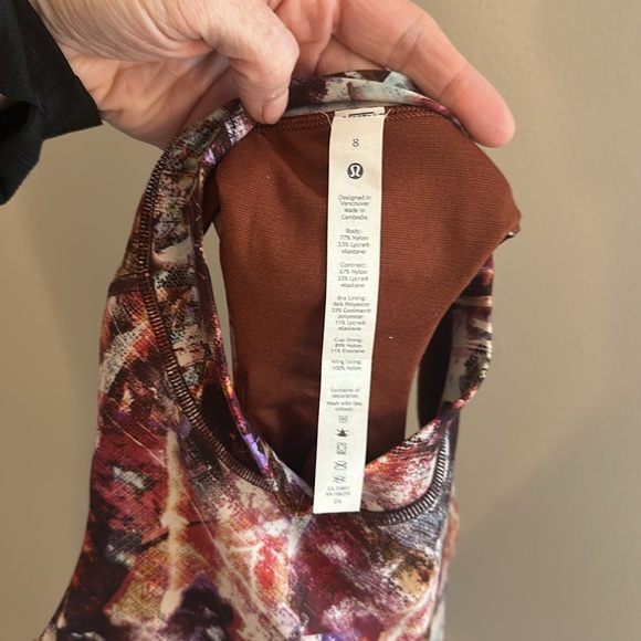 Lululemon Urbantricity Cropped Tank in Dark Terracotta, Sz 8 - Picture 2 of 10